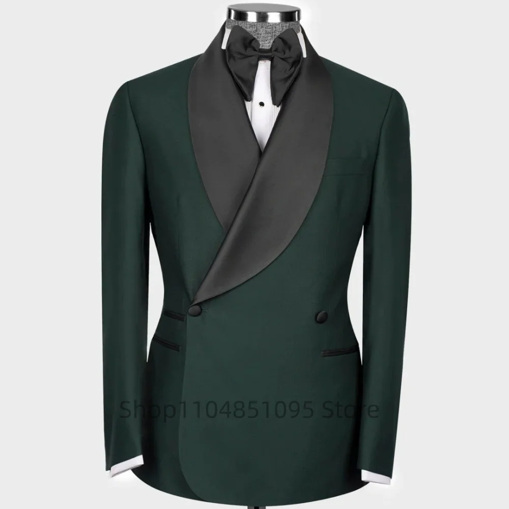 

Мужской однотонный свадебный костюм: пиджак, деловой пиджак для жениха, формальный костюм, пиджак для вечеринки/выпускного, двубортный пиджак с шалевым воротником