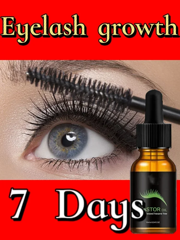 Sérum de croissance rapide des cils, 7 jours, rehausseur de cils naturel, plus long, plus complet, produits de traitement, soins des yeux, maquillage