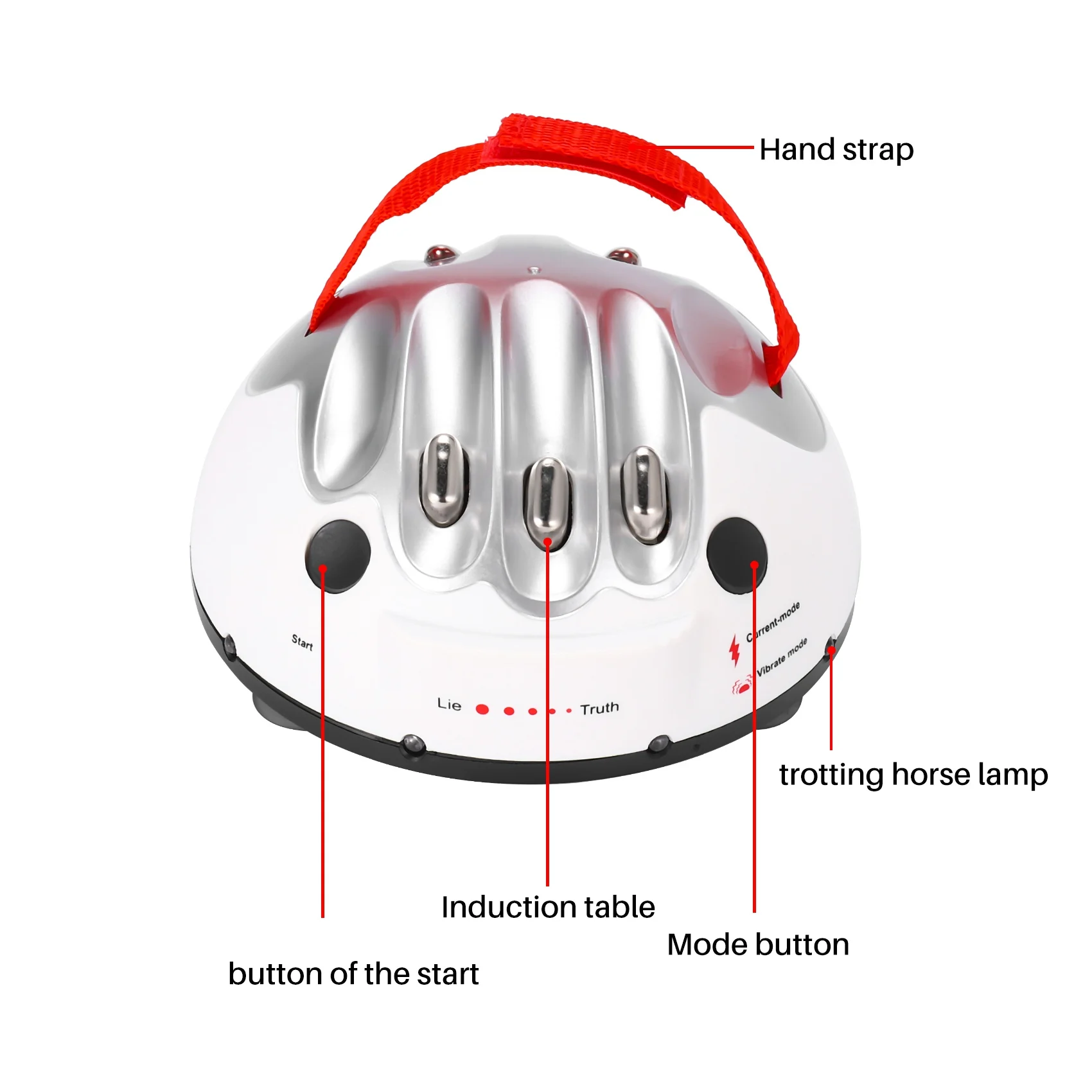 Polygraph Test Tricky Lie Detector Shocking Liar Funny Adjustable Adult Micro-Truth Party Game Consoles Gifts Toy