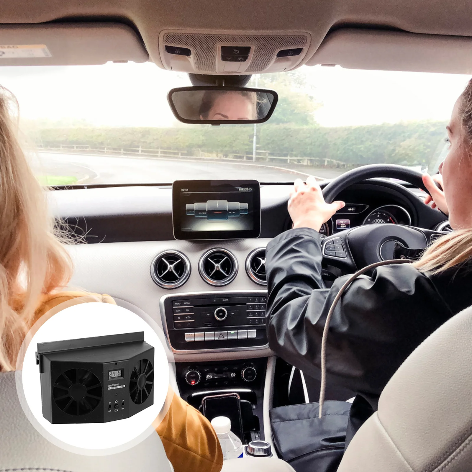 

Car Solar Powered Exhaust Fan Black Solar Cooler Fan Compact Design for Car Window Ventilation and Odor Elimination