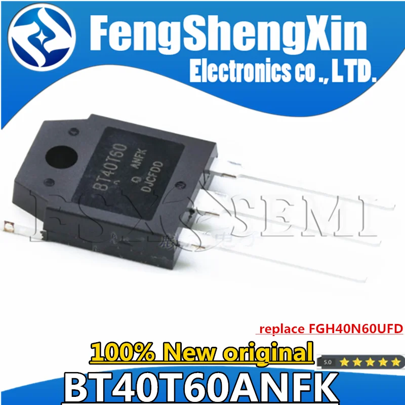 

100% New Original BT40T60ANFK BT40T60ANF BT40T60 TO247 replace FGH40N60UFD 40A600V