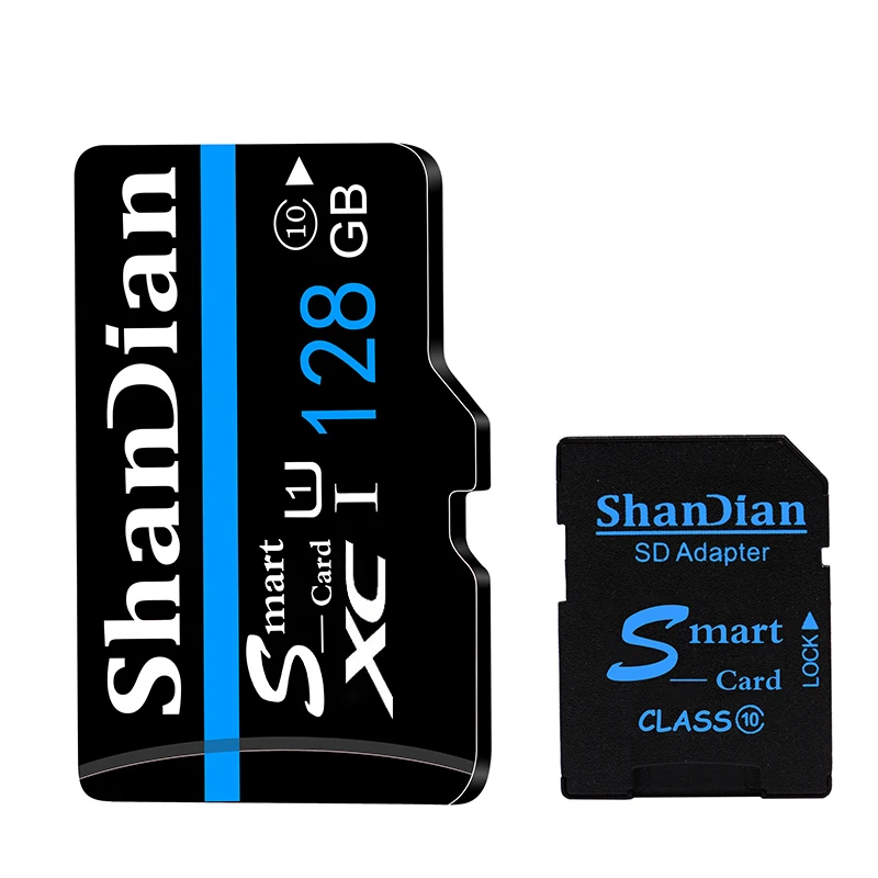 ShanDian Thông Minh Mới Sd 32GB Tặng Đầu Đọc Thẻ Quà Tặng Class10 TF 16GB TF Thẻ Nhớ 64GB bên Ngoài Đĩa Dành Cho Điện Thoại Thông Minh Máy Ảnh