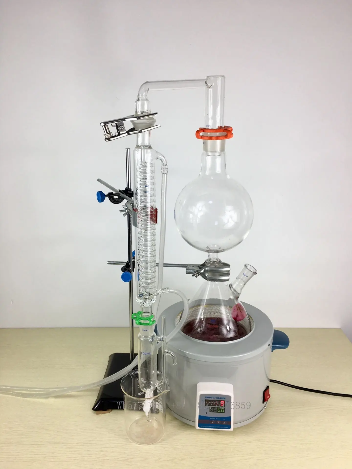 Laboratory Essential Oil Steam Distillation Glass Apparatus Lab Distillation Kit