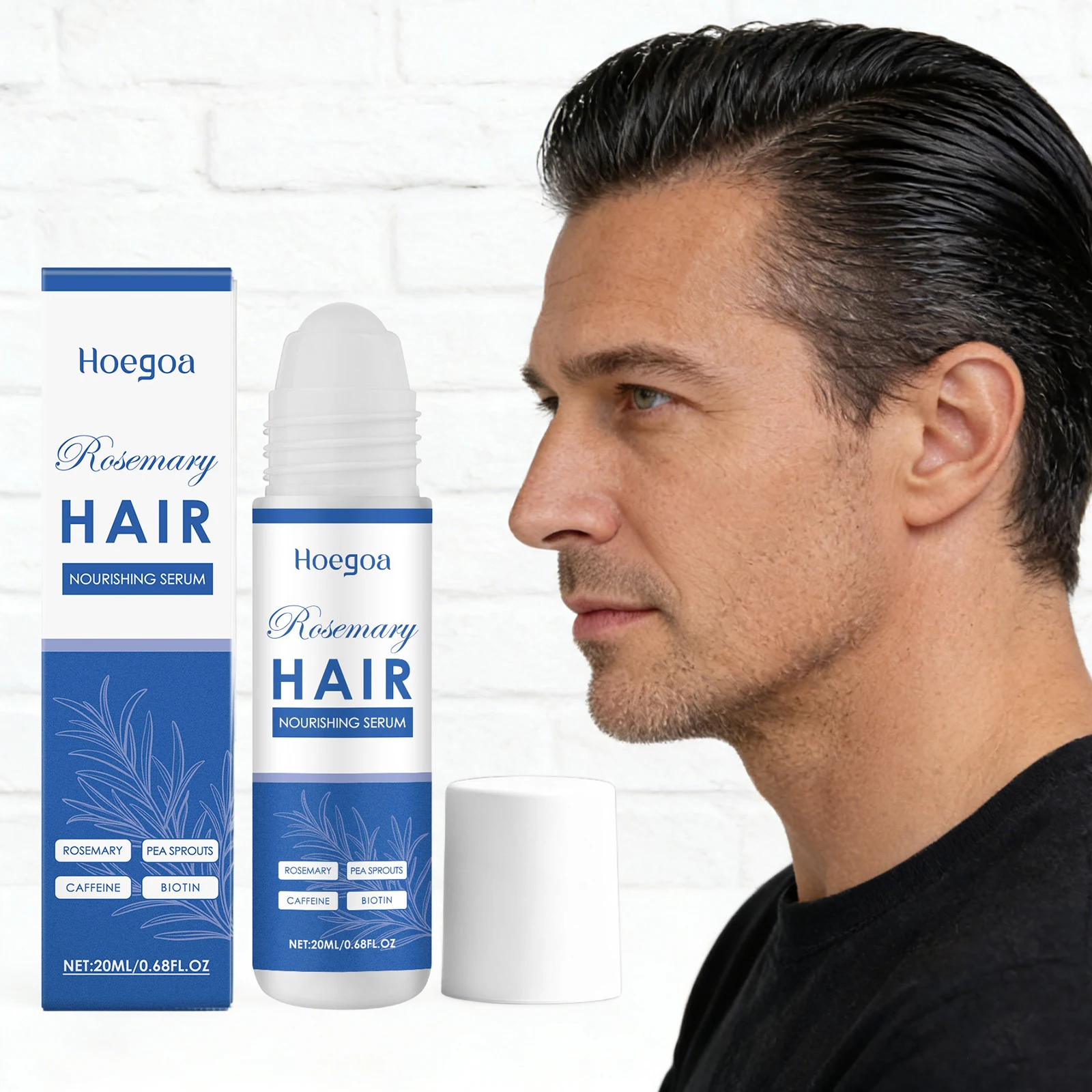 مصل تدليك فروة الرأس من روزماري لنمو الشعر ومضاد لتساقط الشعر وتقوية وتزيد من الكثافة وتغذية العناية بالشعر #1