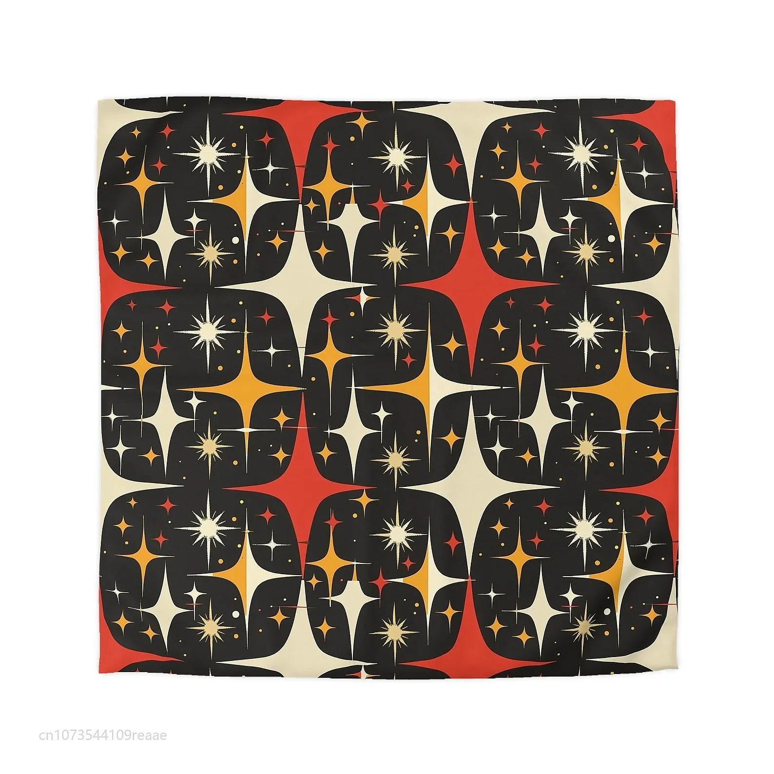 Stars Pattern Mid Century Modern Duvet Cover Set Soft Microfiber