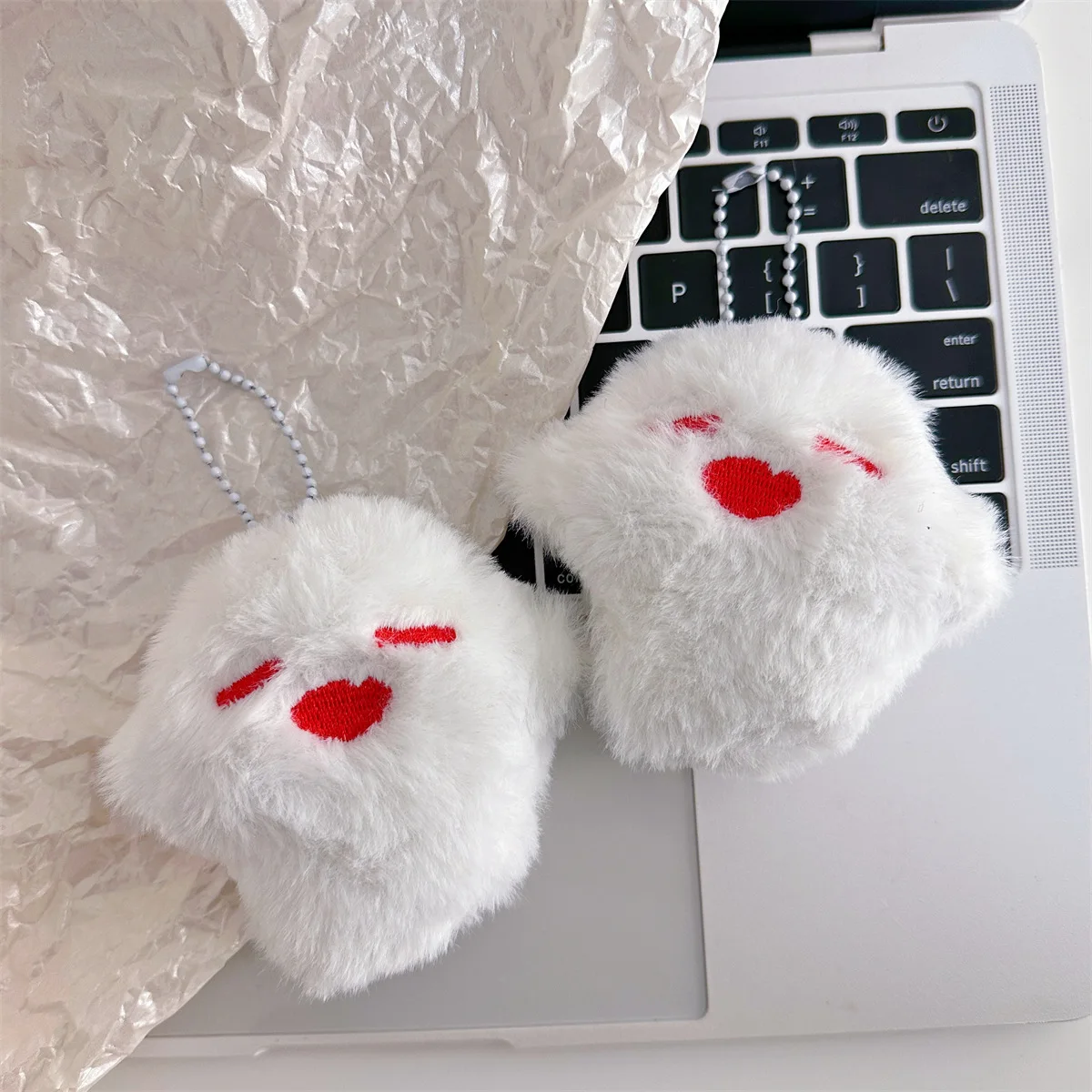 IFYOUOO Hutao تأثيري المفاتيح للجنسين شبح قلادة أفخم دمية حلقات المفاتيح اكسسوارات سلسلة مفاتيح حقيبة للحمل السحر #4