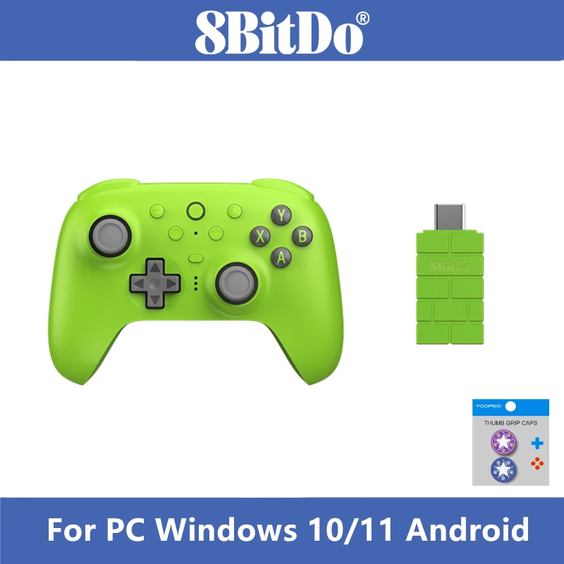 8BitDo Ultimate 2 Draadloze 2.4G Gamepad Gaming Controller met Hall Effect Joystick voor PC Windows 10/11 Android Game console