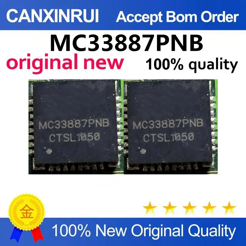 (5-100piezas)MC33887PNB 5.0 fixed speed with load current feedback IC chip specialized in automotive