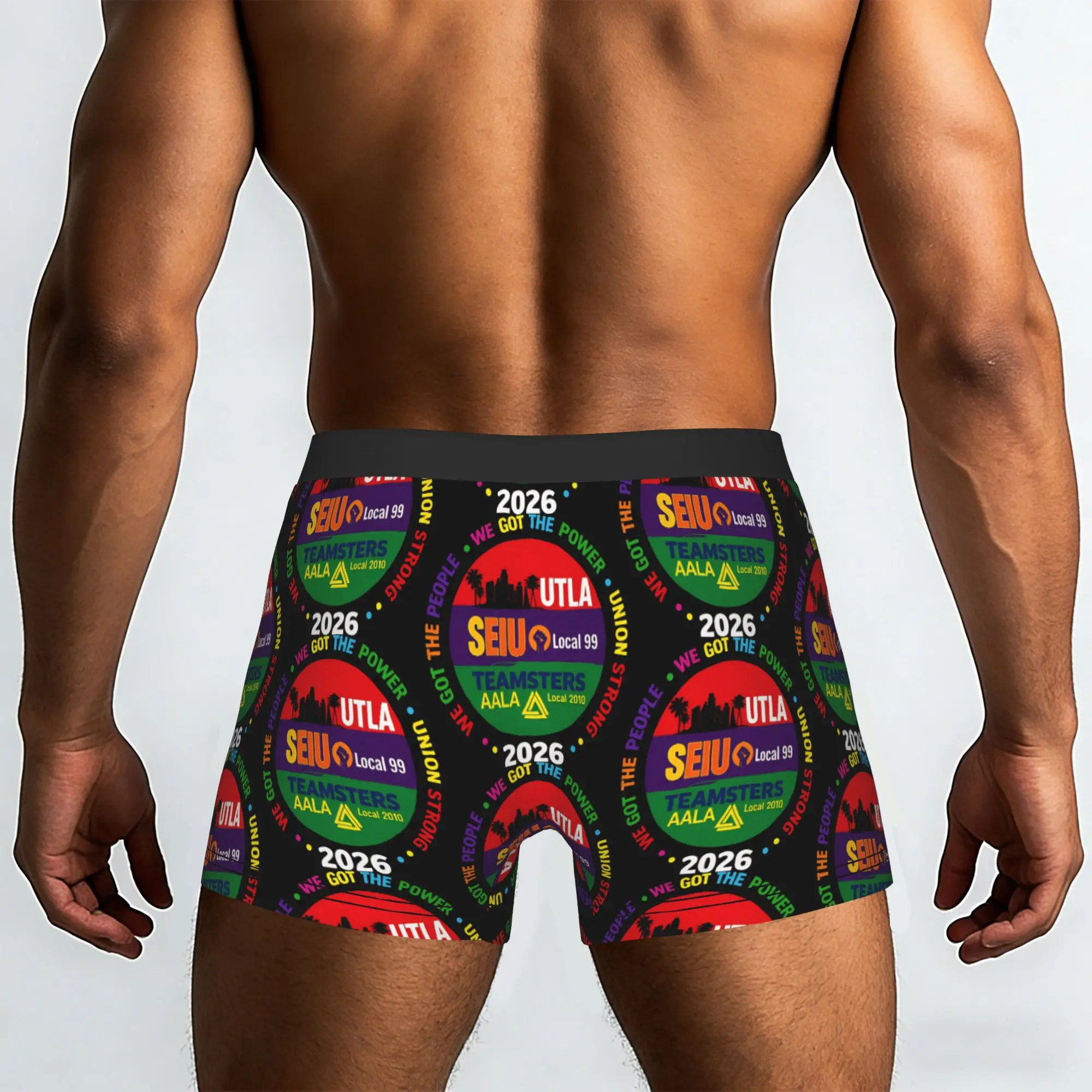 Utla Seiu Aala We Got The People   Labor Movement Underpants Breathbale Panties Male Underwear Print Shorts Boxer Briefs