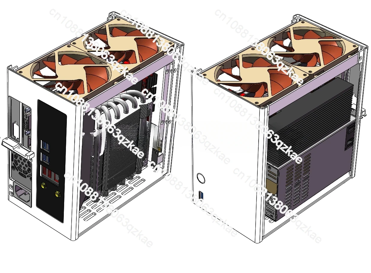 ZS-A4DC/ITX Half-Height Knife Card Chassis Version V3\ 4.3L Volume Rtx4060 Knife Card