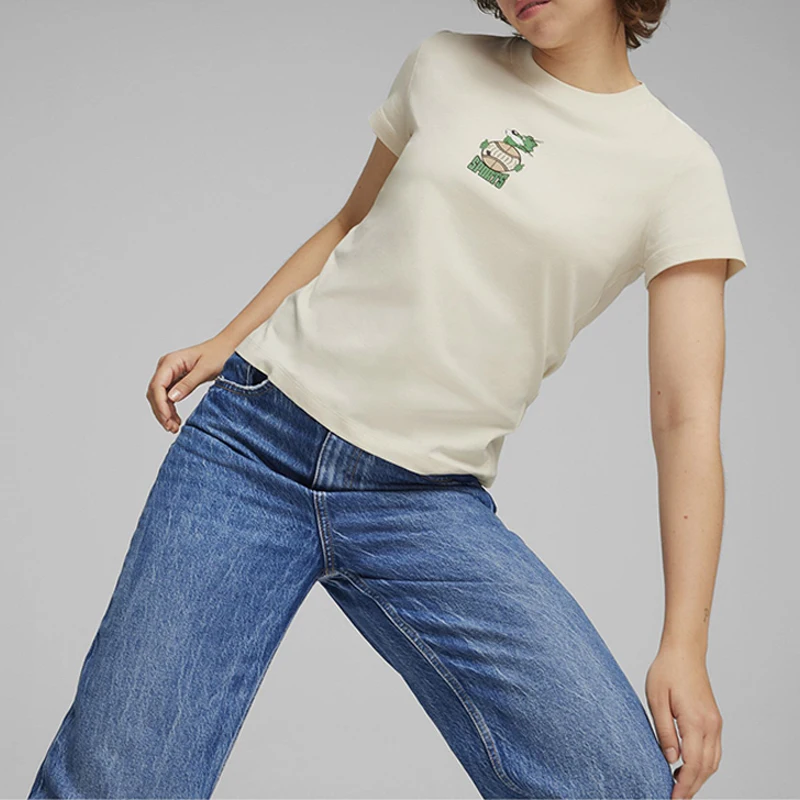 بوما حقيقية 2024 ربيع جديد المرأة جولة الرقبة الرياضة قصيرة الأكمام أعلى 627006-87 #1