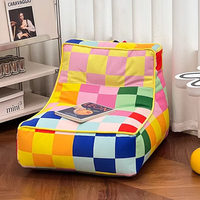Creative Bean Bag Sofa Mosaic Lazy Sofas with Backrest Modern Single Chair for Living Room Lounge Chairs Balcony Furnitures