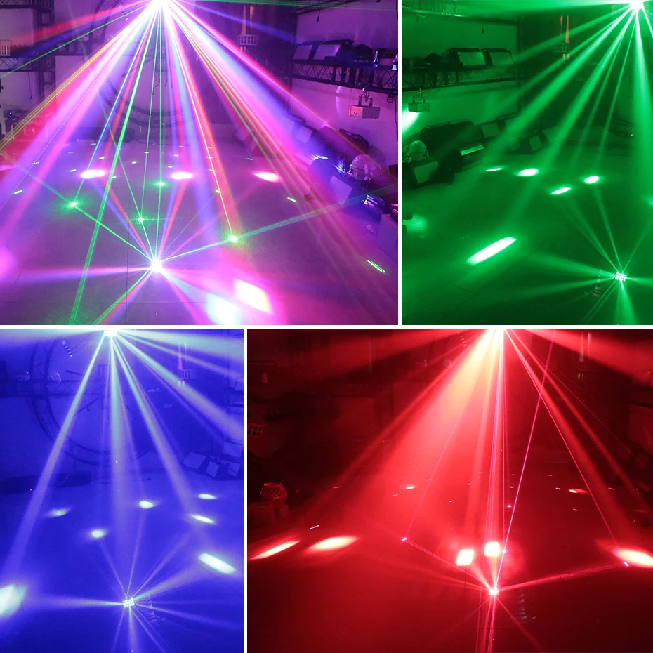 Imagem -05 - Alien-controle Remoto Dmx Rgbw Led Laser Strobe Disco dj Feixe Spot Stage Efeito de Iluminação Party Dance Club Casamento Luz Borboleta