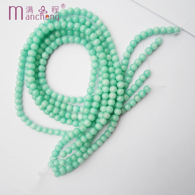 2 rupee item Natural Stone 8MM Blue Amazonite beads Round Loose Beads bracelet necklace jewelry Accessories 47-48 beads