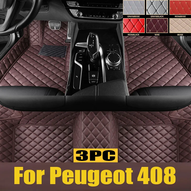 

Car Rear Trunk Mat for Peugeot 408 P54 408X 2022~2024 2023 Carpet Panel Seat Back Cushion TPE Liner Pad Cover Tray trunk mat