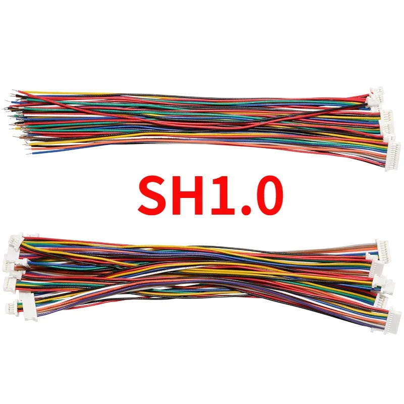 

10PCS SH 1.0mm SH1.0 Electronic Wire Cable Double Connector 2/3/4/6/7/8/9/10Pin 10cm/15cm/20cm 28AWG Same/Reverse Terminal Plug