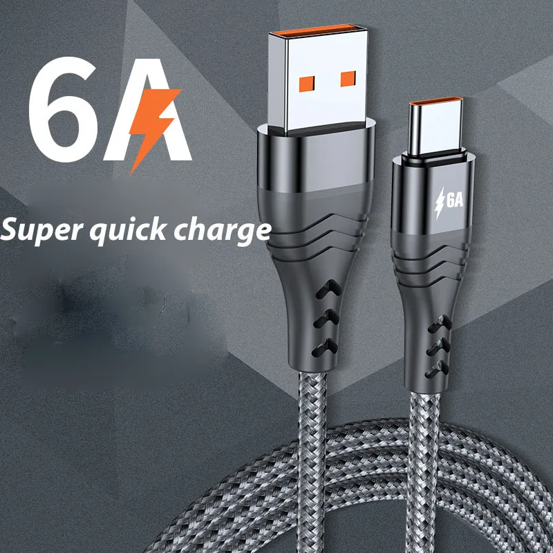 

YOCPONO 66W Super 3M Quick-charge 11V6A Mobile Phone 2m Type-C Data Cable 12V5.5A For Huawei Xiaomi OPPO