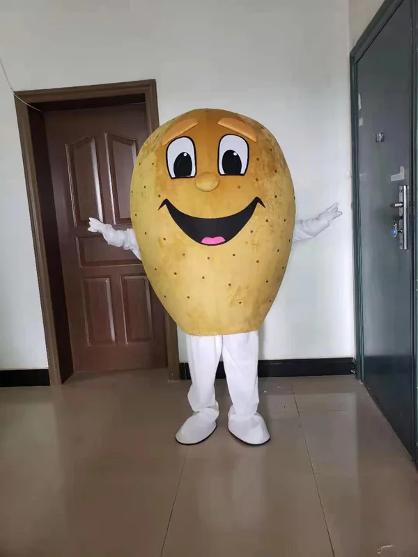 

New Version the happy potato Mascot Costume Adult Birthday Party Fancy Dress Halloween Cosplay Outfits Clothing Xmas