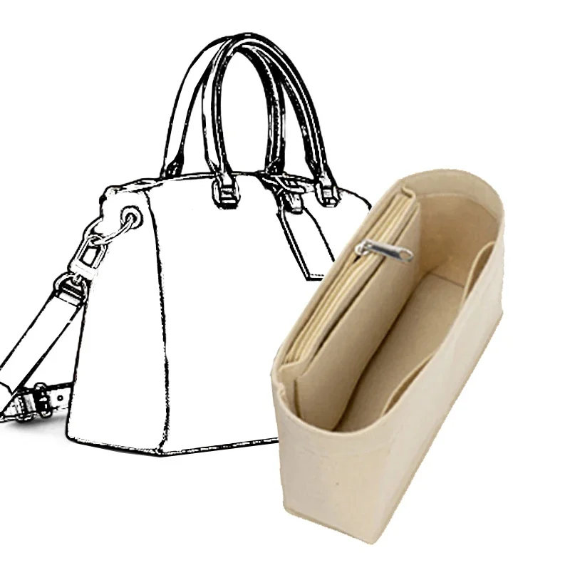 EverToner Felt Insert Bag for lv ODEON TOTE Bag Support Type Female Travel Storage Makeup Bag