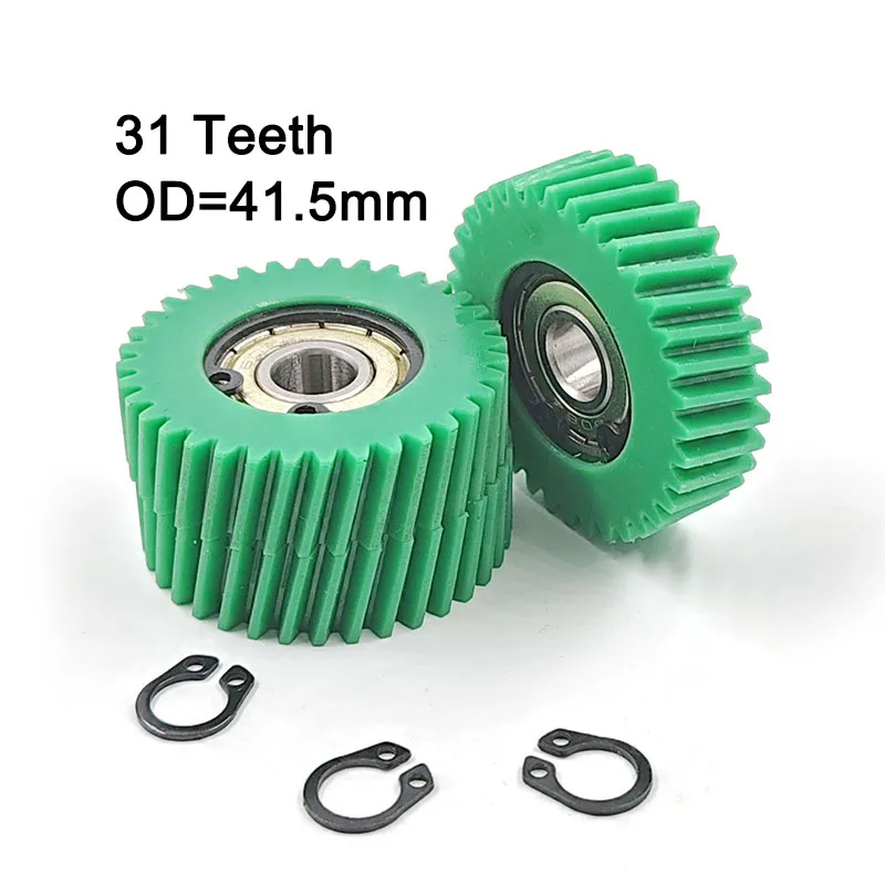 31 Teeth Incline Gear OD=41.5mm 608 Bearing Special Helical Tooth Electric Bicycle Retrofitting Parts 31T