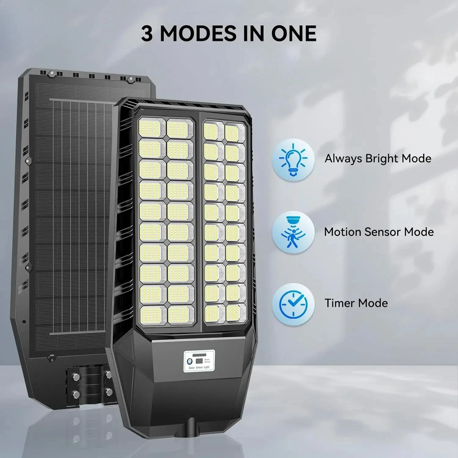 with Motion Sensor Light 9000W Solar Lights Outdoor, Waterproof Commercial Solar Flood Lights Dusk to Dawn, Street Light Outdoor