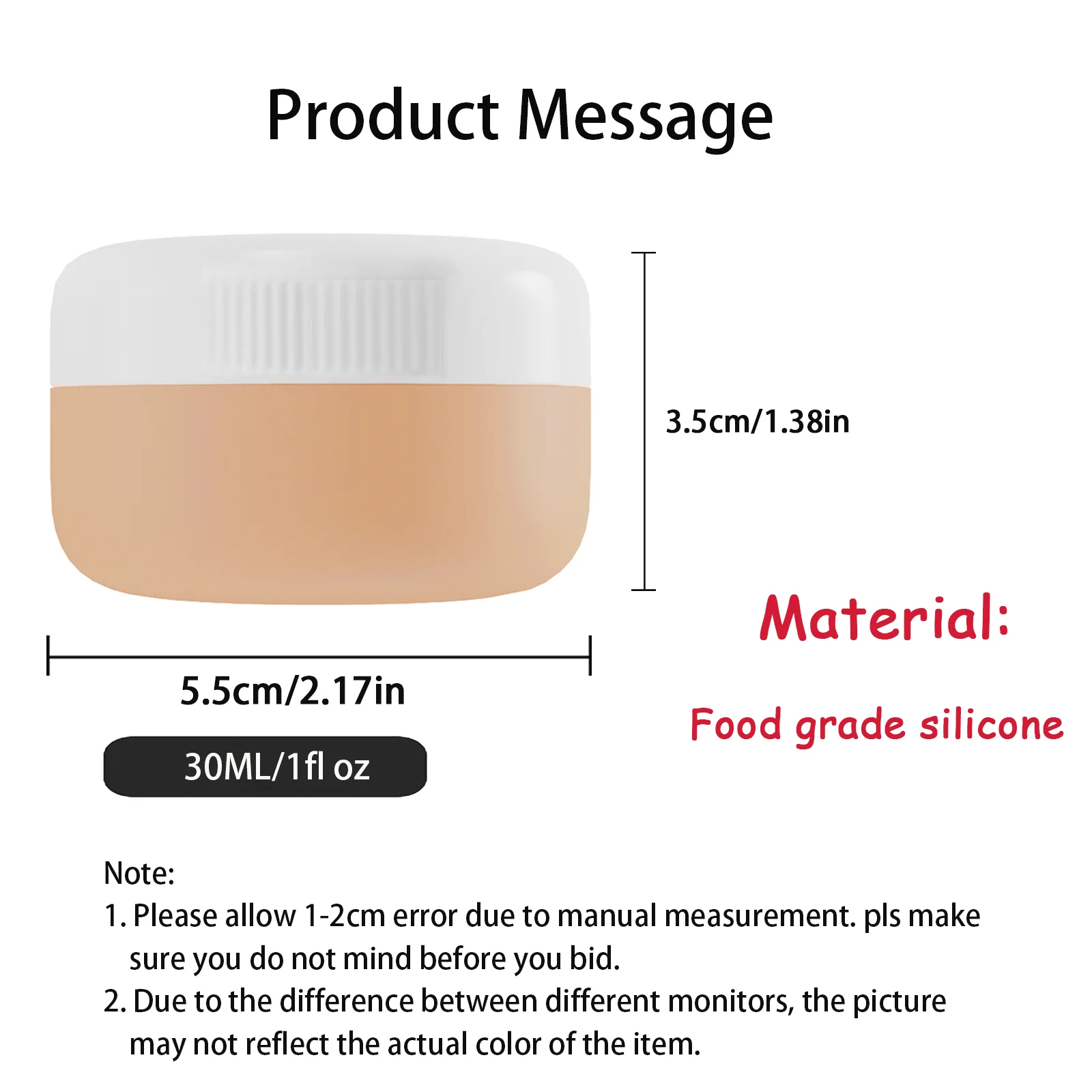 Silicone Travel Bottle, Bathroom Packaging Container,Comes with CPAP nasal mask,which can replace ResMed original N20 nasal mask