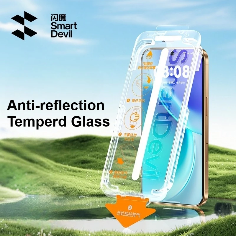 

SmartDevil Anti-reflection Temperd Glass Film for VIVO X300 Pro X300 HD AR Screen Protector Easy installation Tool