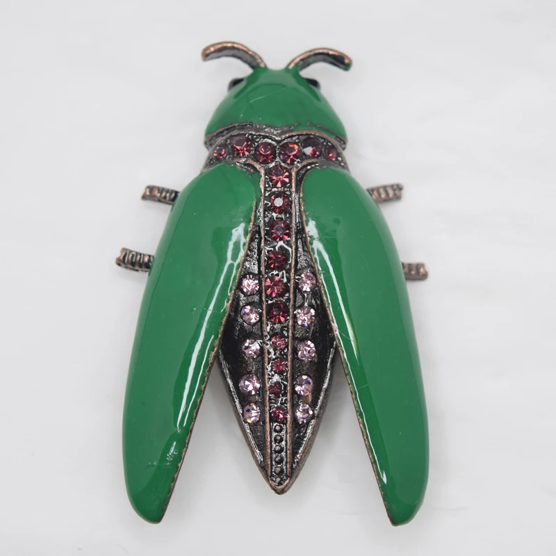 

12 шт./лот, оптовая продажа, стразы, эмаль, крыло, жук, булавка, броши, костюмное пальто, ювелирные изделия, подарочные аксессуары C101555