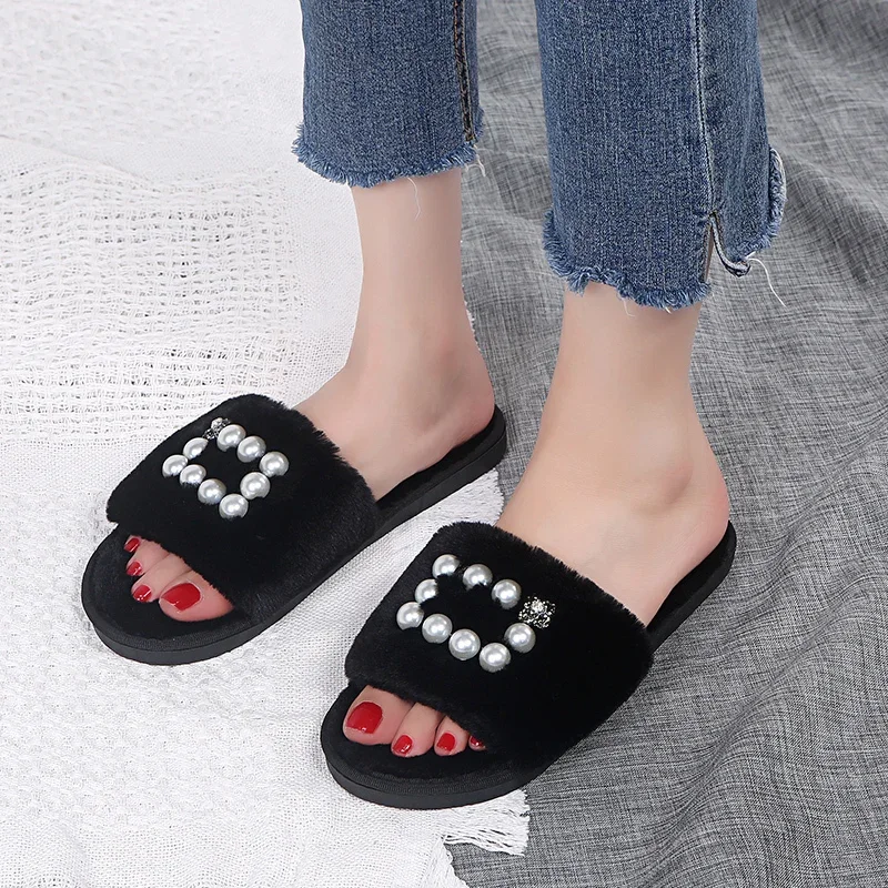 

Pop Cotton Slippers Ladies Autumn And Winter New Indoor Fashion Explosion Models Trend Wild Warm Household Cotton Shoes