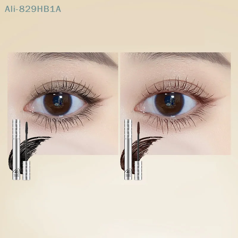 Small Silver Tube Mascara Natural Thin Long Curl Thick Quick Dry Waterproof Lasting Shape Is Not Easy To Smudging