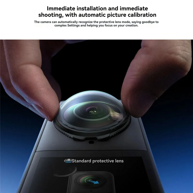 

-A01R для Insta360 X5 Защитные ограждения объектива для повышенной долговечности и устойчивости к царапинам для фотографии на открытом воздухе и приключений