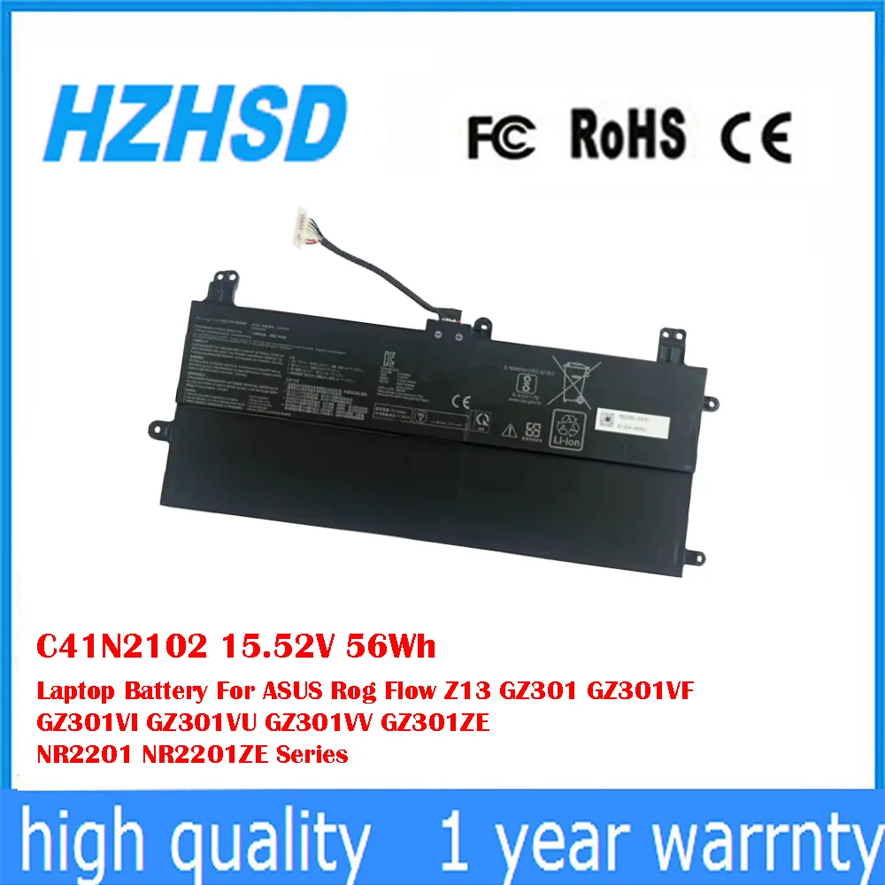 

C41N2102 15.52V 56Wh Laptop Battery For ASUS Rog Flow Z13 GZ301 GZ301VF GZ301VI GZ301VU GZ301VV GZ301ZE NR2201 NR2201ZE Series