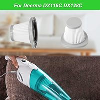 Premium Vacuum Cleaner Accessories for Deerma DX118C DX128C Cordless Handheld Vacuum HEPA Filter Replacement Parts 2Pack