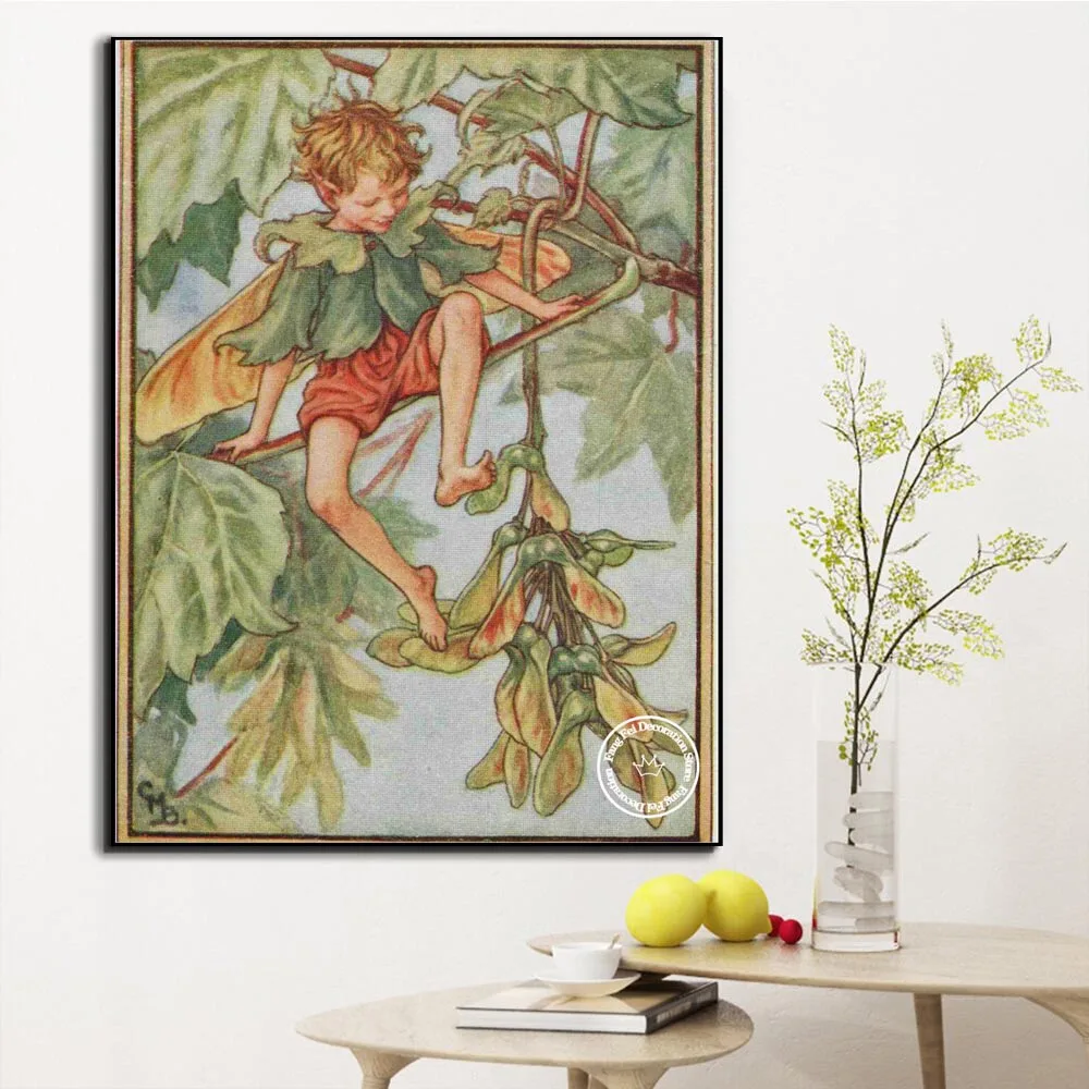 Famoso pittore Cicely Mary Barker Art Diamond Painting bambini Flower Fairy punto croce ricamo immagine mosaico Home Decor