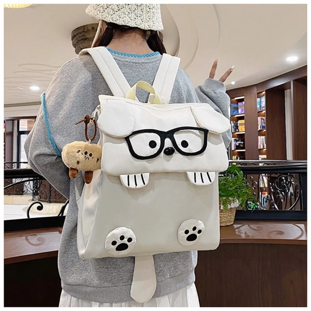 Cute Design Cat Backpack Cartoon Pattern Large Capacity Cartoon Cat Backpack Ugly Cute Style Large Capacity Backpack