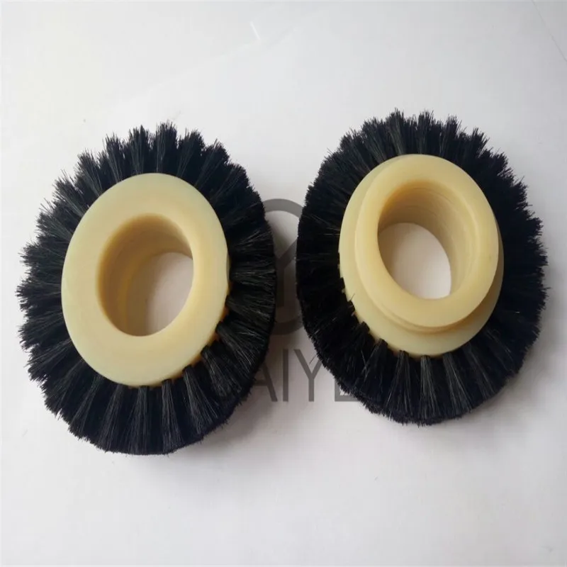 

10 Pcs Black Bristle Wheel Rapida Printing Machinery Spare Parts KBA Brush Wheel Diameter 85MM