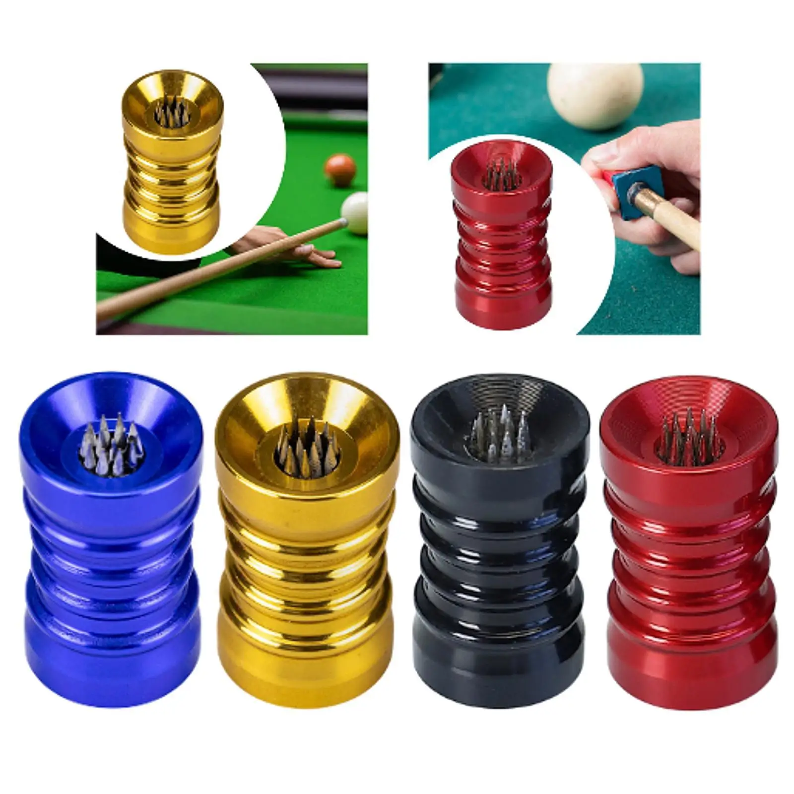 Snooker Billiard Pool Cue Tip Shaper Burnisher Improve Cue Accuracy Multifunctional Pool Cue Maintenance Tools Pool Cue Tip Tool