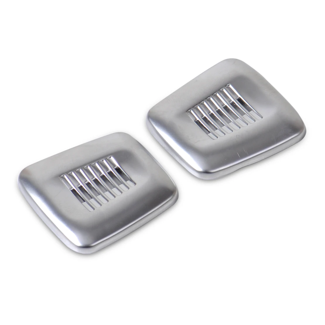 

CITALL 2pcs Chrome Interior Roof Dome Microphone Cover Trim