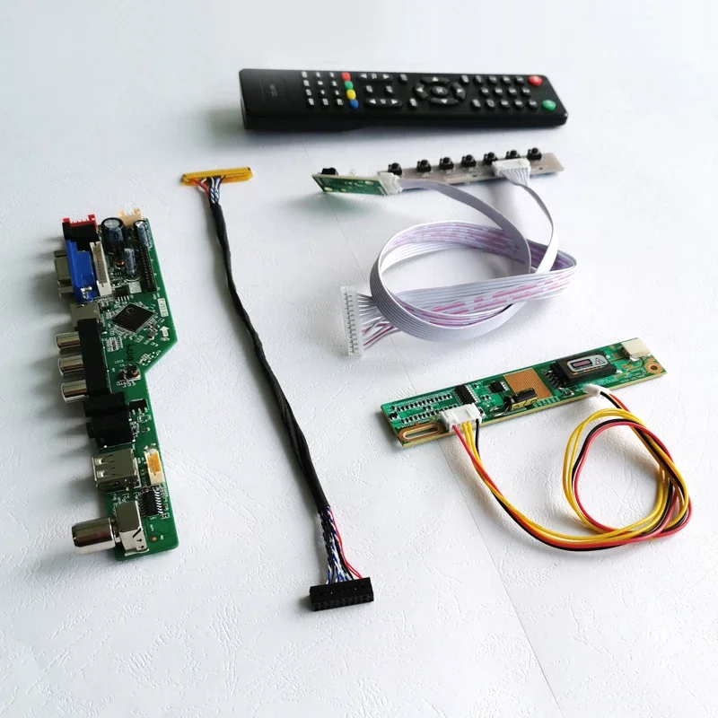For LP141WP1/LTN141WD 1-CCFL Laptops Panel 30-Pin LVDS 1440*900 Screen HDMI+VGA+USB+Remote LCD Display Controller Board DIY Kit