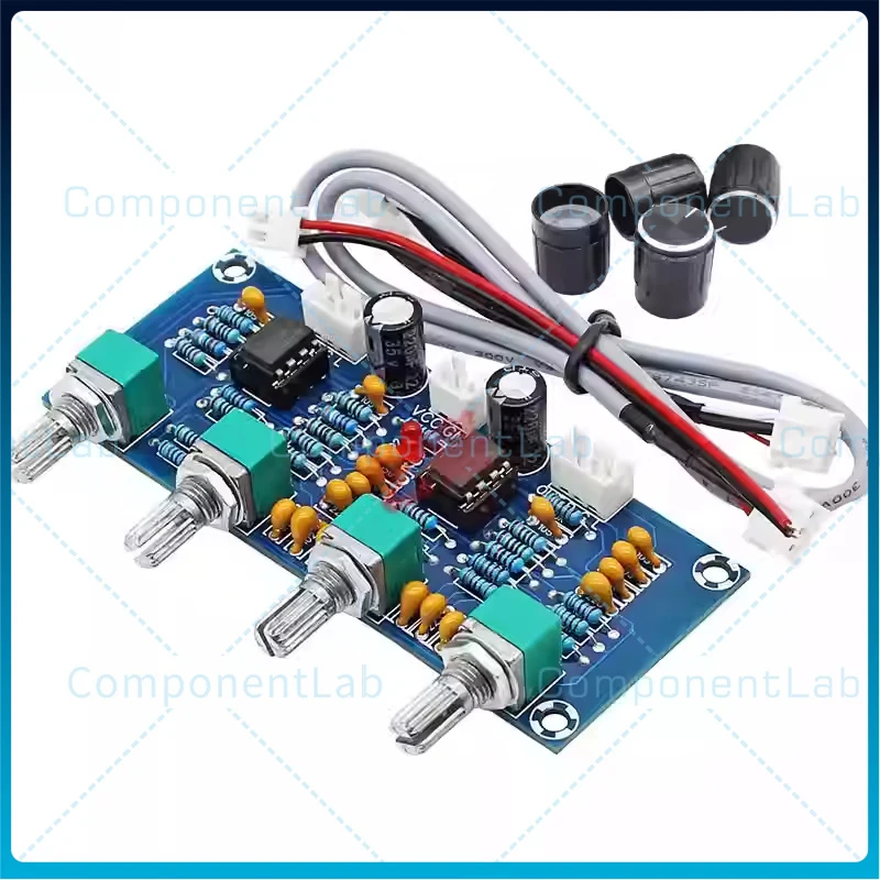 5-15pcs Two NE5532 tone generators, DIY audio system with dual-channel stereo sound, adjustable amplification module
