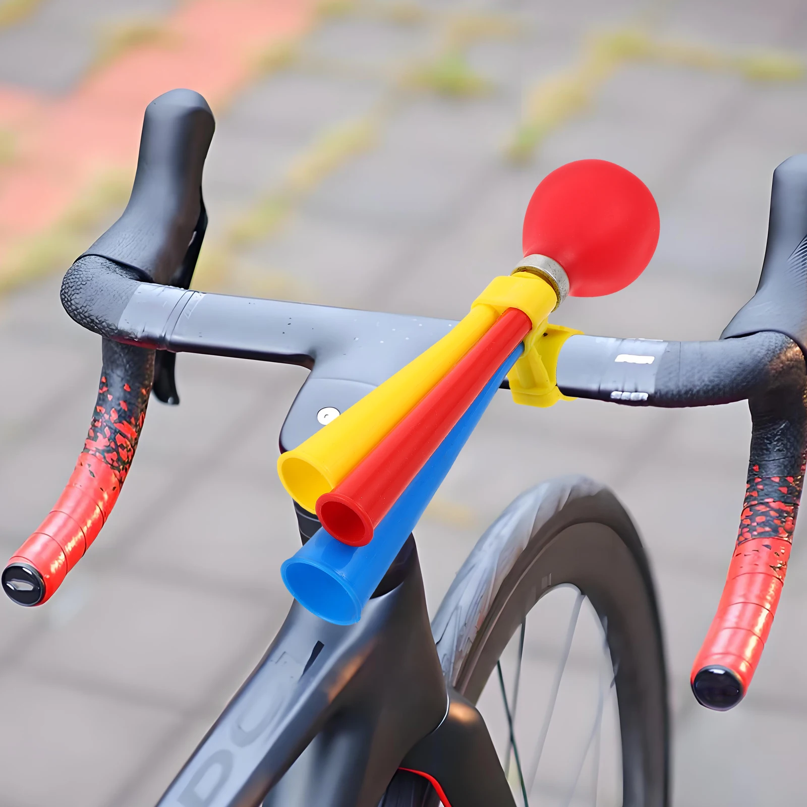

Bicycle Horn Handlebar Horns Air for Adults Bike Bell Squeeze Bulbs Safety Bicycles Clown Trumpet