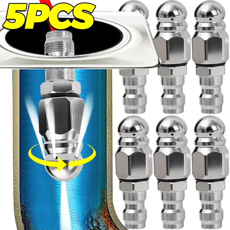 

Насадка для канализационной струи Насадки для распылителя высокого давления Чистые трубы 1/4 "Металлическая мойка высокого давления Быстроразъемное соединение Насадка для очистки сливного шланга