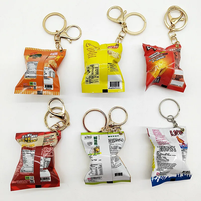 Simulated Potato Chip Snack Bag Hanging Item Lay's Oyster Omelette Kola Fruit Gua Gua Hanging Ornament Fun Claw Machine