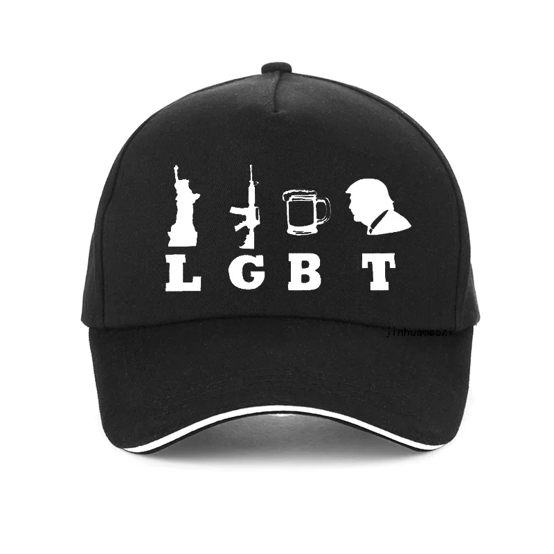 Lgbt Liberty Guns Beer Donald Trump baseball cap Political 2020 Unisex hip hop caps Funny Brand Fashion snapback hat gorras