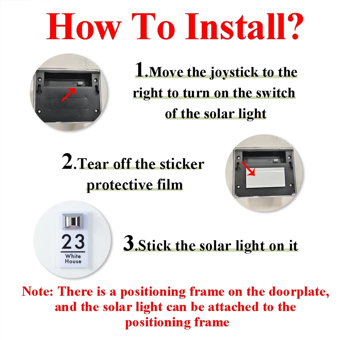 Luz LED de número de placa de puerta con energía solar, 7.008 in, luz solar de número de casa, lámpara de puerta, luz digital de número de casa, placa de números Luz LED de número de placa de puerta con energía solar, 7.008 in, luz solar de número de casa, lámpara de puerta, luz digital de número de casa, placa de números