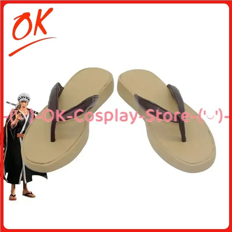 

[Customized] Trafalgar D. Water Law Cosplay Shoes Anime Roleplay Prop Halloween Carnival Party PU Leather Boots
