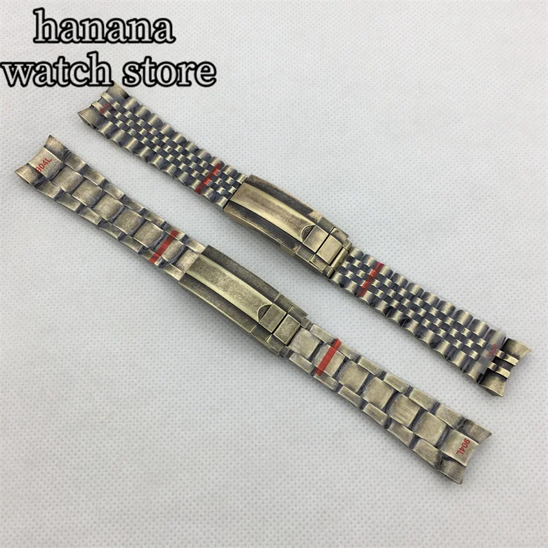 

20mm 904 stainless steel copper-gold coated steel strap Folding buckle strap for use in cases from 36 mm to 40 mm