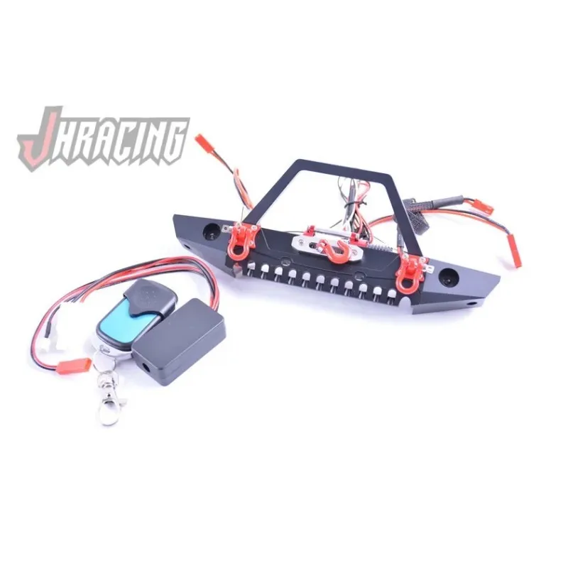 리모컨 전기 윈치 및 안개등 포함 시뮬레이션 프론트 범퍼, 1/10 TRAXXAS TRX4 D90 D110 축 SCX10 90046