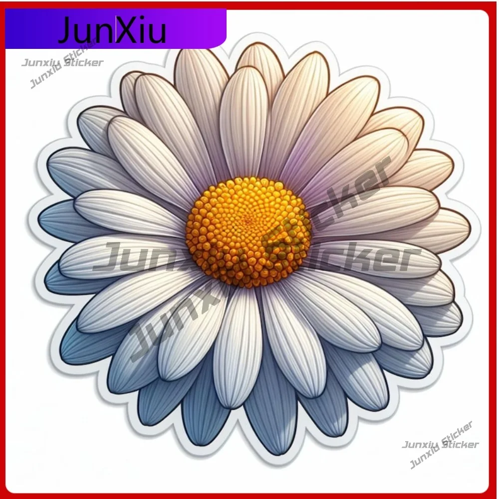 

Unique Daisy Flower UV Resistant Waterproof Vinyl Decal Durable Surface Stylish Decoration Outdoor Scratch Vehicle Sunproof