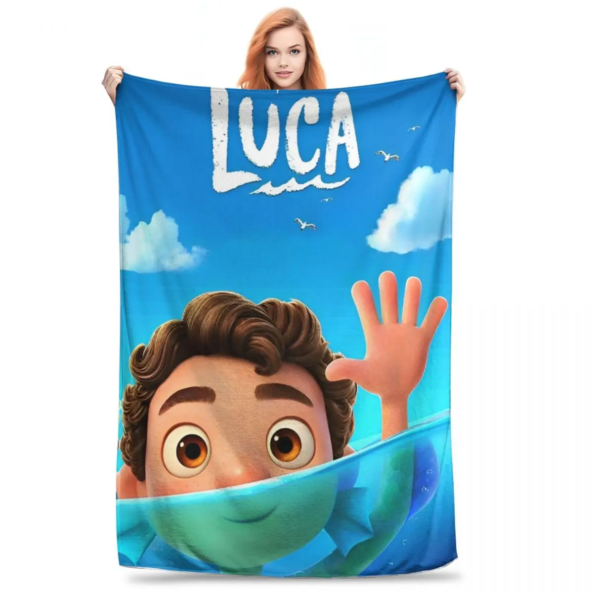 LUCA With Friends Cartoon Blanket Quality Warm Bedding Throws Winter Girls Boys Outdoor Street Trend Bedspread